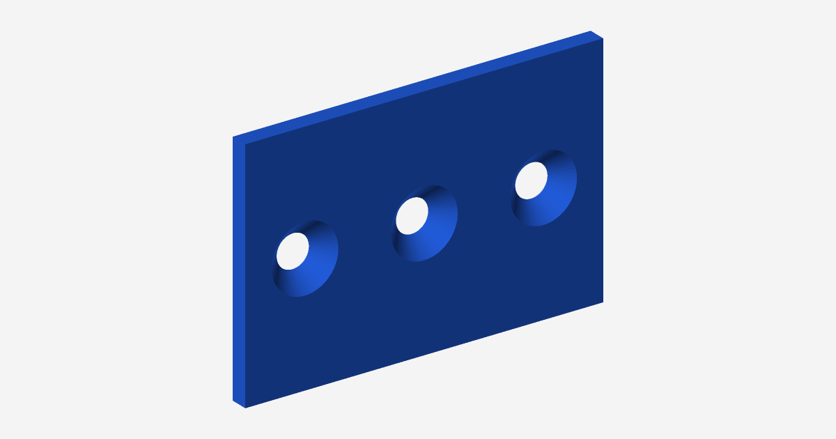 Rendered view of Hinge Leaf 60x40