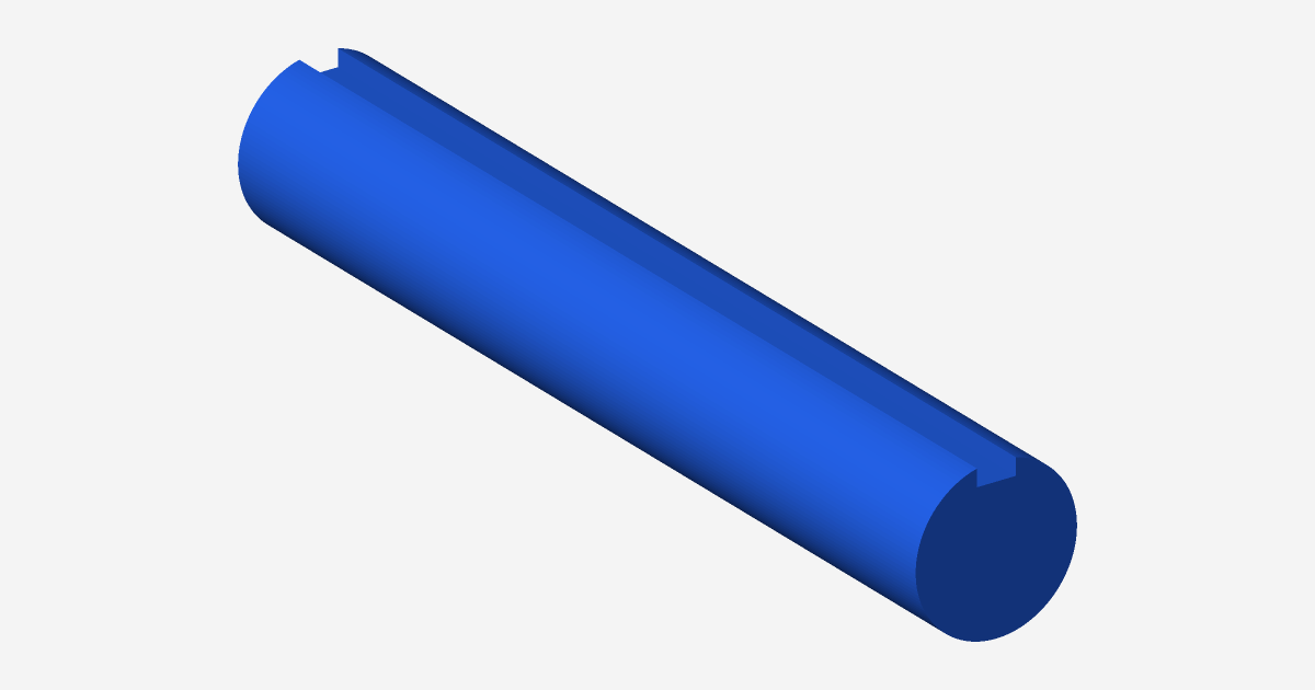Rendered view of Shaft 25mm D x 150mm