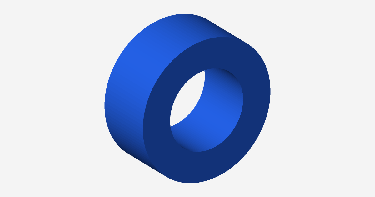 Rendered view of Shaft Collar 20mm