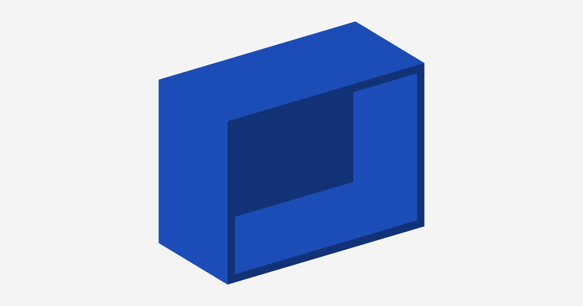 Rendered view of Square Housing Box